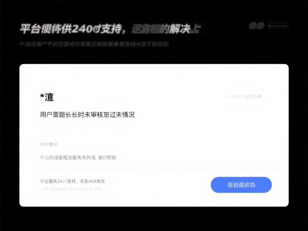 *注：如用户遇到长时间审核未通过的情况，可通过在线