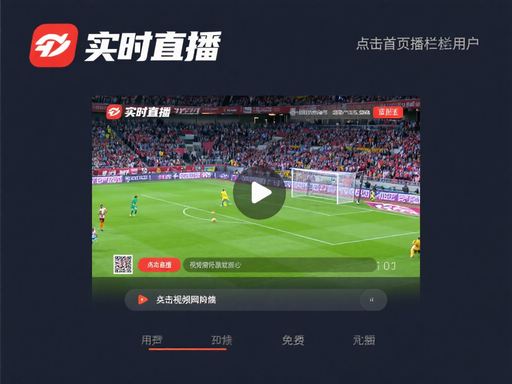 实时赛事直播功能：点击首页直播栏目，用户即可免费观